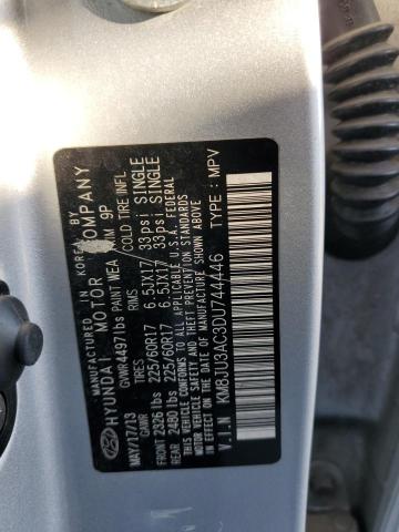 Photo 12 VIN: KM8JU3AC3DU744446 - HYUNDAI TUCSON GLS 