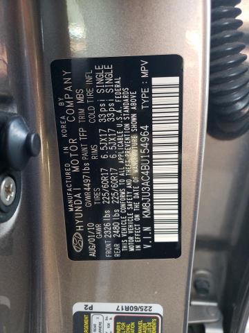 Photo 9 VIN: KM8JU3AC4BU154964 - HYUNDAI TUCSON GLS 