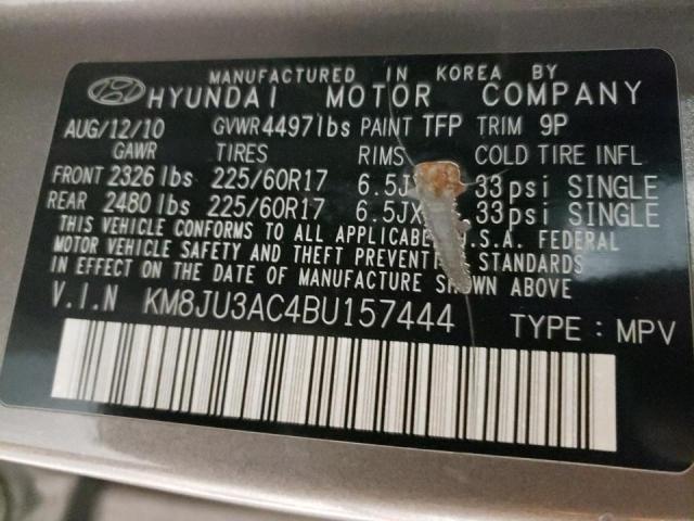 Photo 9 VIN: KM8JU3AC4BU157444 - HYUNDAI TUCSON GLS 