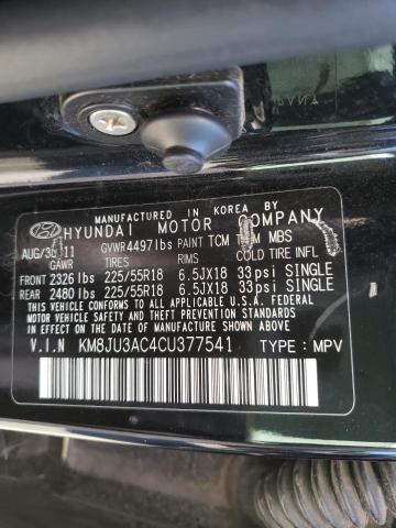 Photo 9 VIN: KM8JU3AC4CU377541 - HYUNDAI TUCSON GLS 