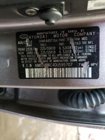 Photo 9 VIN: KM8JU3AC4DU595707 - HYUNDAI TUCSON GLS 