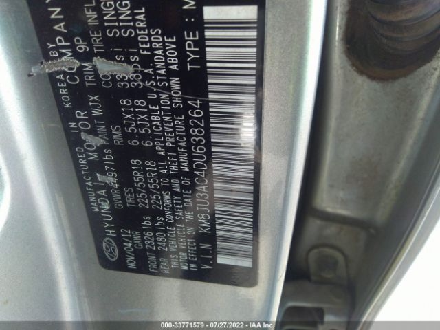 Photo 8 VIN: KM8JU3AC4DU638264 - HYUNDAI TUCSON 