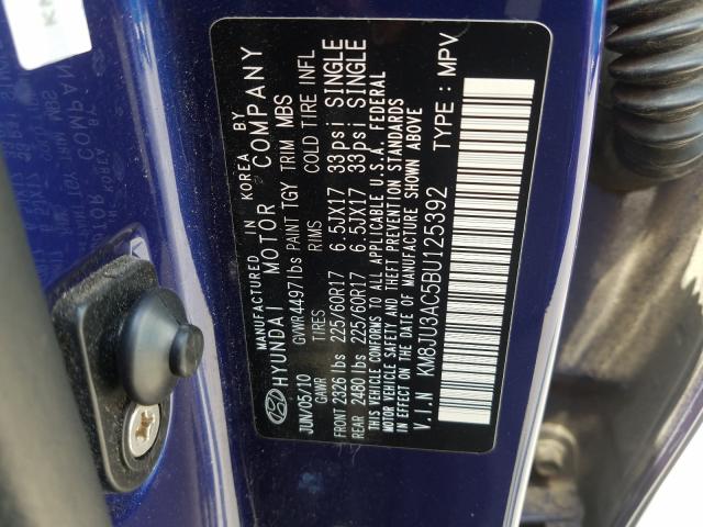 Photo 9 VIN: KM8JU3AC5BU125392 - HYUNDAI TUCSON GLS 