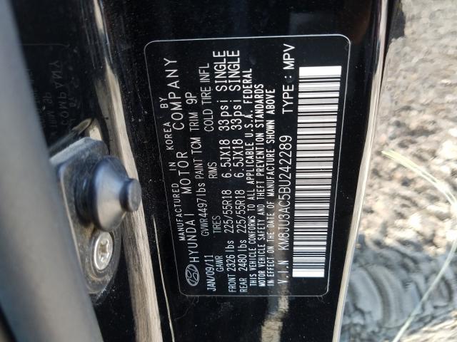 Photo 9 VIN: KM8JU3AC5BU242289 - HYUNDAI TUCSON GLS 