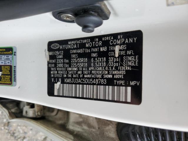 Photo 12 VIN: KM8JU3AC5DU548783 - HYUNDAI TUCSON GLS 