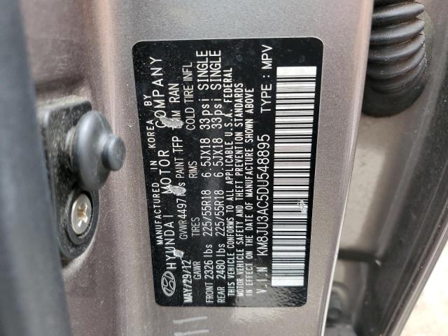 Photo 9 VIN: KM8JU3AC5DU548895 - HYUNDAI TUCSON GLS 