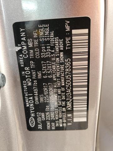 Photo 9 VIN: KM8JU3AC5DU578365 - HYUNDAI TUCSON GLS 