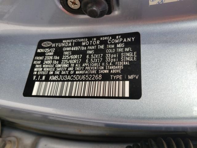 Photo 9 VIN: KM8JU3AC5DU652268 - HYUNDAI TUCSON GLS 