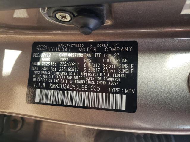 Photo 11 VIN: KM8JU3AC5DU661035 - HYUNDAI TUCSON 