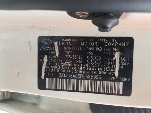 Photo 9 VIN: KM8JU3AC5DU685996 - HYUNDAI TUCSON GLS 