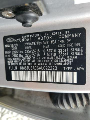 Photo 9 VIN: KM8JU3AC6AU022223 - HYUNDAI TUCSON GLS 