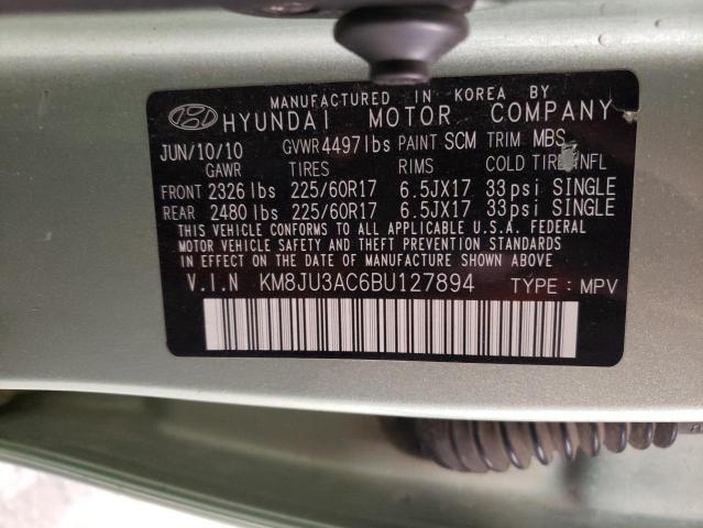 Photo 12 VIN: KM8JU3AC6BU127894 - HYUNDAI TUCSON GLS 