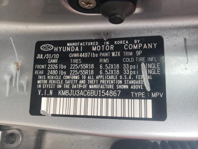 Photo 13 VIN: KM8JU3AC6BU154867 - HYUNDAI TUCSON GLS 