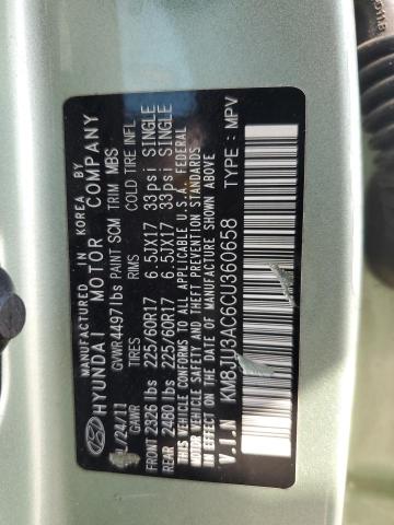 Photo 12 VIN: KM8JU3AC6CU360658 - HYUNDAI TUCSON GLS 