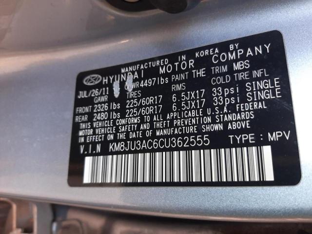 Photo 9 VIN: KM8JU3AC6CU362555 - HYUNDAI TUCSON GLS 