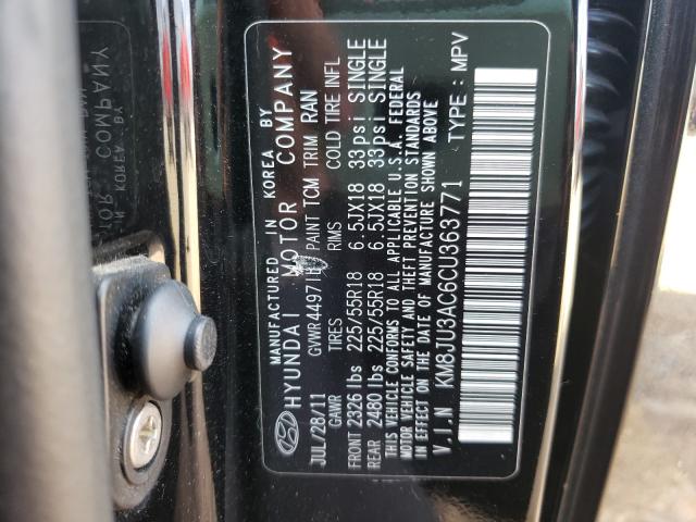 Photo 9 VIN: KM8JU3AC6CU363771 - HYUNDAI TUCSON GLS 