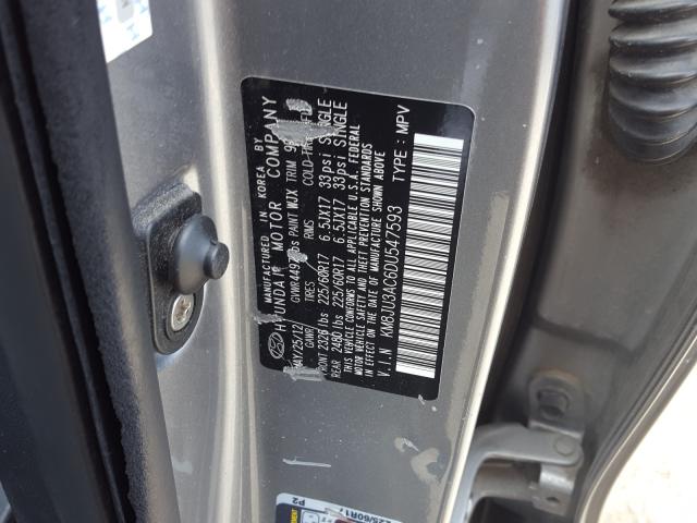 Photo 9 VIN: KM8JU3AC6DU547593 - HYUNDAI TUCSON GLS 