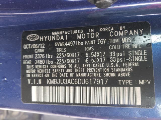 Photo 9 VIN: KM8JU3AC6DU617917 - HYUNDAI TUCSON GLS 