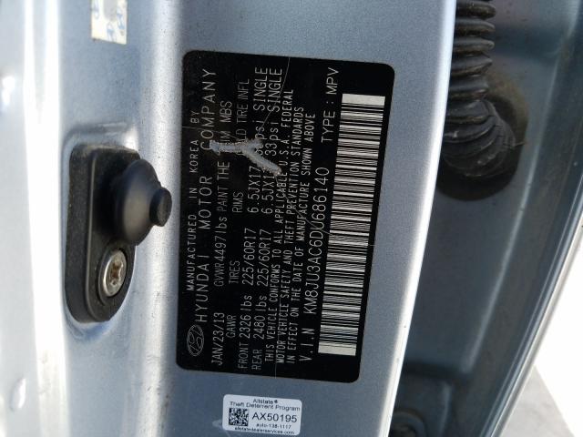 Photo 9 VIN: KM8JU3AC6DU686140 - HYUNDAI TUCSON GLS 