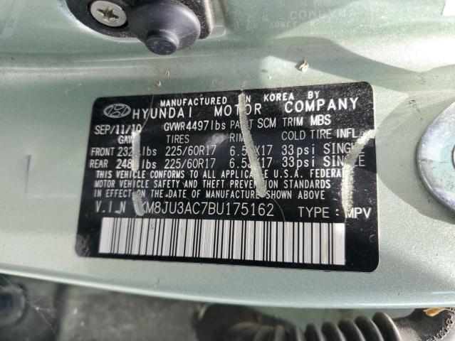 Photo 11 VIN: KM8JU3AC7BU175162 - HYUNDAI TUCSON 