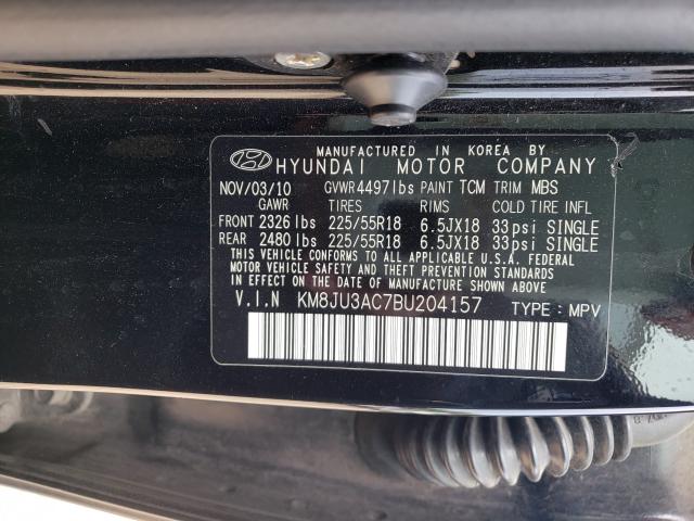 Photo 9 VIN: KM8JU3AC7BU204157 - HYUNDAI TUCSON GLS 