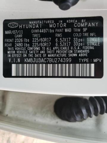 Photo 9 VIN: KM8JU3AC7BU274399 - HYUNDAI TUCSON GLS 