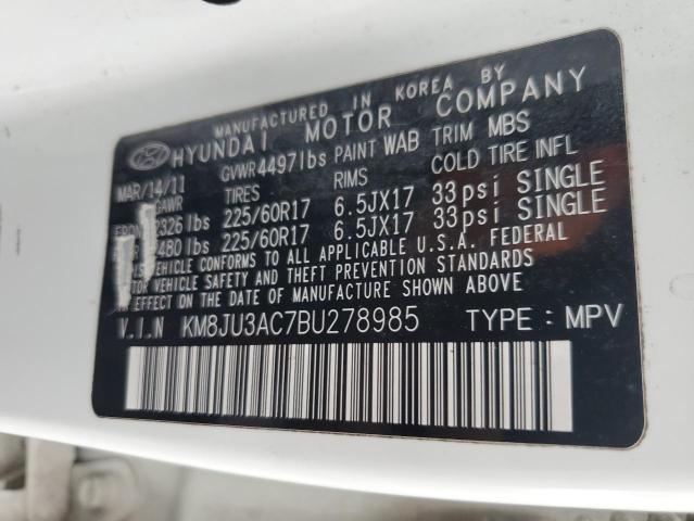 Photo 11 VIN: KM8JU3AC7BU278985 - HYUNDAI TUCSON GLS 
