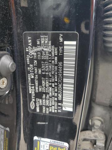 Photo 11 VIN: KM8JU3AC7CU494496 - HYUNDAI TUCSON GLS 