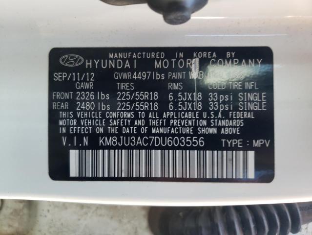 Photo 9 VIN: KM8JU3AC7DU603556 - HYUNDAI TUCSON GLS 