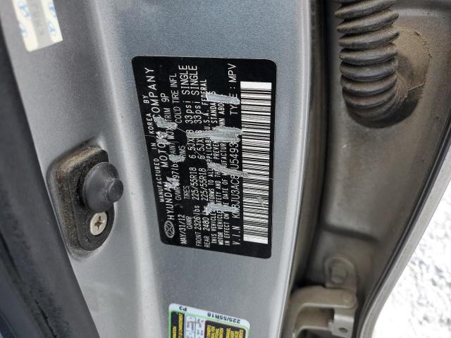 Photo 11 VIN: KM8JU3AC8DU549362 - HYUNDAI TUCSON 