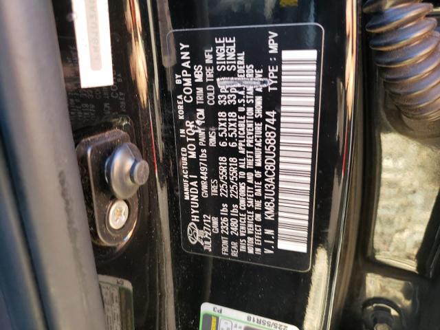 Photo 9 VIN: KM8JU3AC8DU588744 - HYUNDAI TUCSON GLS 