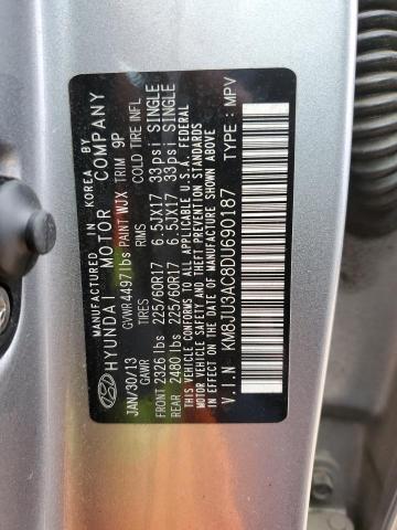 Photo 12 VIN: KM8JU3AC8DU690187 - HYUNDAI TUCSON GLS 