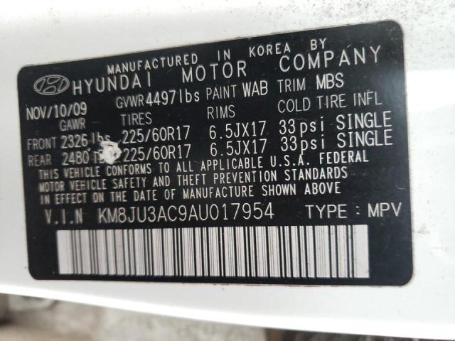 Photo 9 VIN: KM8JU3AC9AU017954 - HYUNDAI TUCSON GLS 