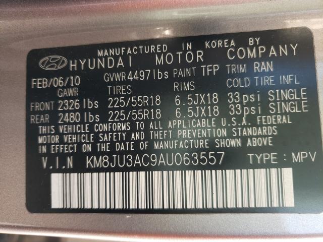 Photo 9 VIN: KM8JU3AC9AU063557 - HYUNDAI TUCSON GLS 