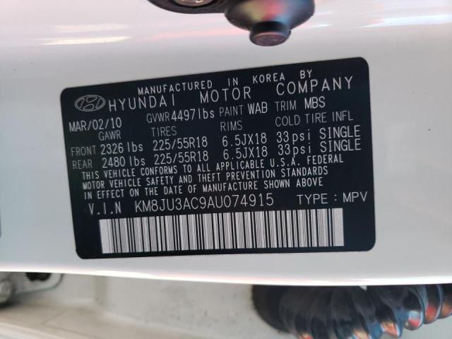 Photo 11 VIN: KM8JU3AC9AU074915 - HYUNDAI TUCSON GLS 