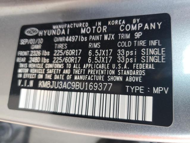 Photo 12 VIN: KM8JU3AC9BU169377 - HYUNDAI TUCSON GLS 