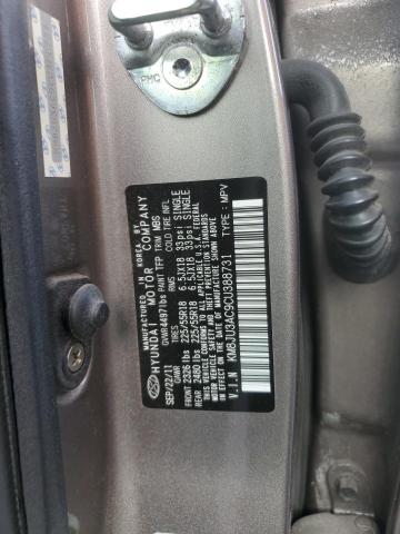 Photo 12 VIN: KM8JU3AC9CU388731 - HYUNDAI TUCSON GLS 