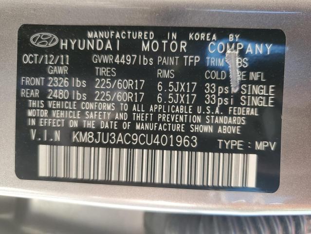 Photo 12 VIN: KM8JU3AC9CU401963 - HYUNDAI TUCSON GLS 