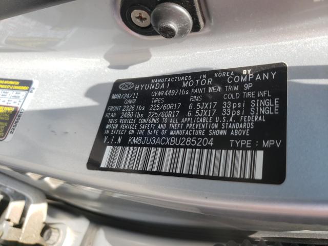 Photo 9 VIN: KM8JU3ACXBU285204 - HYUNDAI TUCSON GLS 