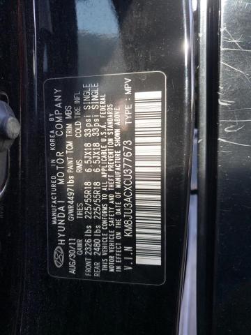 Photo 12 VIN: KM8JU3ACXCU377673 - HYUNDAI TUCSON 