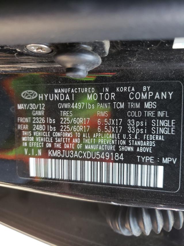 Photo 9 VIN: KM8JU3ACXDU549184 - HYUNDAI TUCSON GLS 