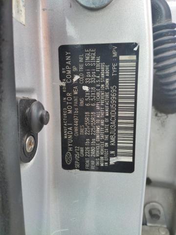 Photo 9 VIN: KM8JU3ACXDU599695 - HYUNDAI TUCSON GLS 