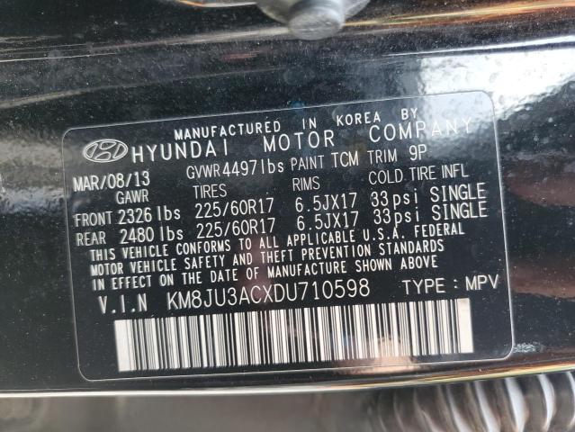 Photo 12 VIN: KM8JU3ACXDU710598 - HYUNDAI TUCSON 