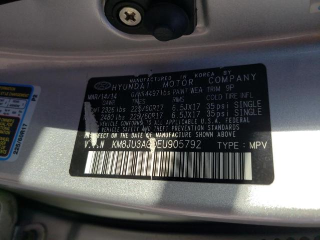 Photo 12 VIN: KM8JU3AG0EU905792 - HYUNDAI TUCSON GLS 