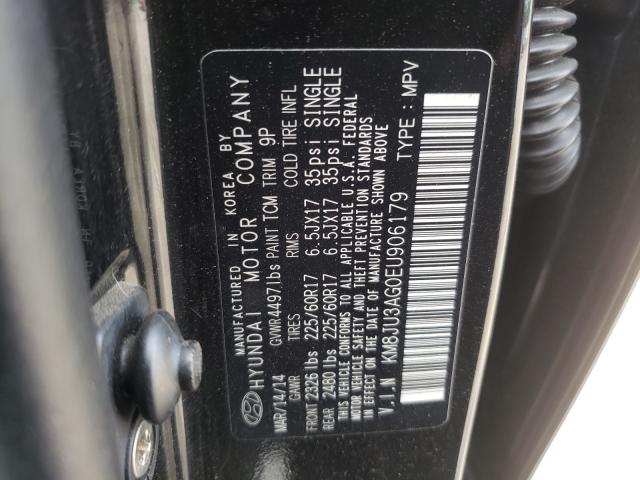 Photo 9 VIN: KM8JU3AG0EU906179 - HYUNDAI TUCSON GLS 