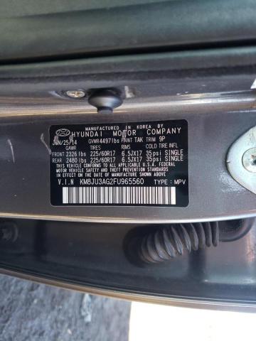 Photo 9 VIN: KM8JU3AG2FU965560 - HYUNDAI TUCSON LIM 