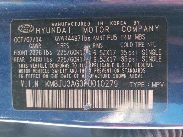 Photo 11 VIN: KM8JU3AG3FU010279 - HYUNDAI TUCSON LIM 