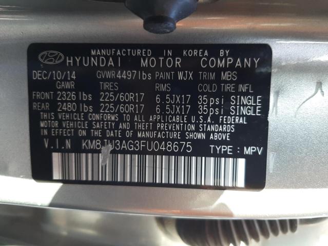 Photo 9 VIN: KM8JU3AG3FU048675 - HYUNDAI TUCSON LIM 