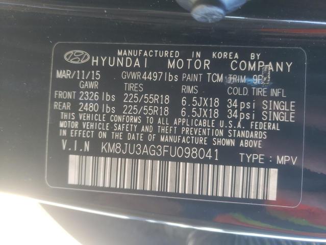 Photo 9 VIN: KM8JU3AG3FU098041 - HYUNDAI TUCSON LIM 