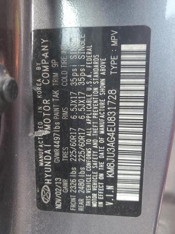 Photo 12 VIN: KM8JU3AG4EU831728 - HYUNDAI TUCSON GLS 